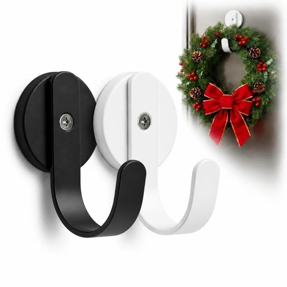 Portable Metal Magnetic Hook Strong Magnetic Anti-scratch Flower Wreath Hook Heavy Duty Magnetic Hanger Metal Shelf