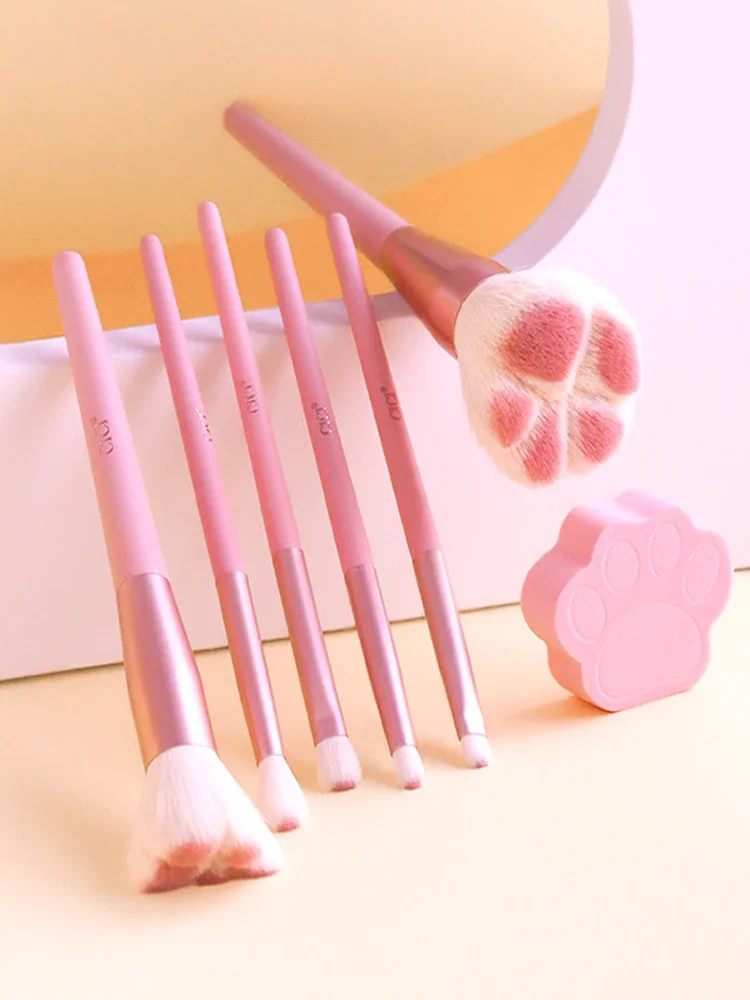 Flower Makeup Brush  Set Cherry