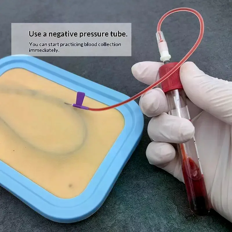 

1 Set Injection Training Nurses Intravenous Model Transfusion Venipuncture IV With Blood Returning Package Pad Wound Skin Suture