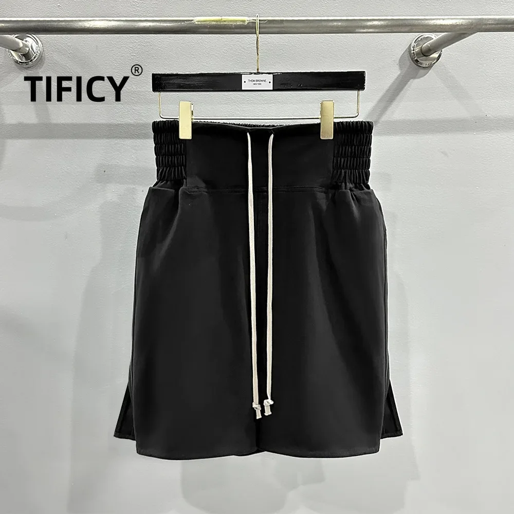 

TIFICY High Street Casual Losoe Pants Men's Summer Loose Fit Boxing Youth Breathable Simple Cotton Five Point Shorts Joggers Men