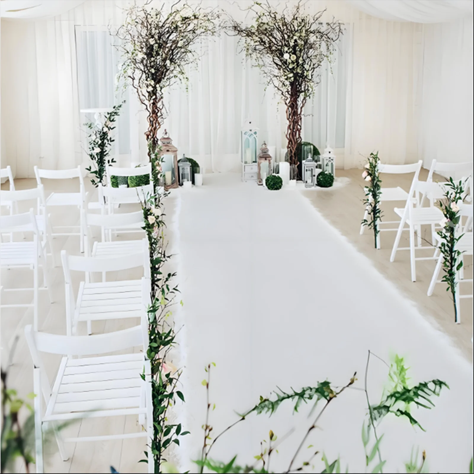 Wedding Carpet Polyester Aisle Runner 1M Wide for Engagement Anniversary Holiday Party Decoration Outdoor Indoor Floor Covering