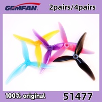 2/4 Pairs Gemfan Hurricane 51477 5.1X4.77X3 3-Blade PC Propeller for RC FPV Racing Freestyle 5inch Drones Replacement DIY Parts