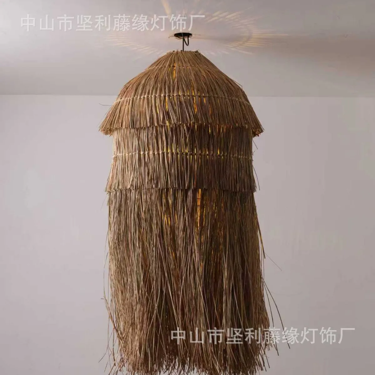 

Wabi wind chandelier restaurant bar counter rattan lamp designer medieval homestay bedroom light Japanese retro dining table cha