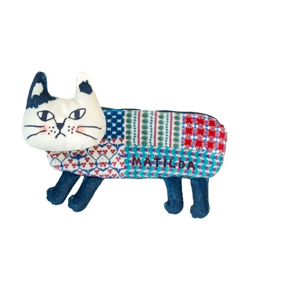 

Large Capacity Cat Climbing Pencil Case Multi-functional Makeup Bag Students Stationery Bag Funny Portable Cat Storage Bag Gifts