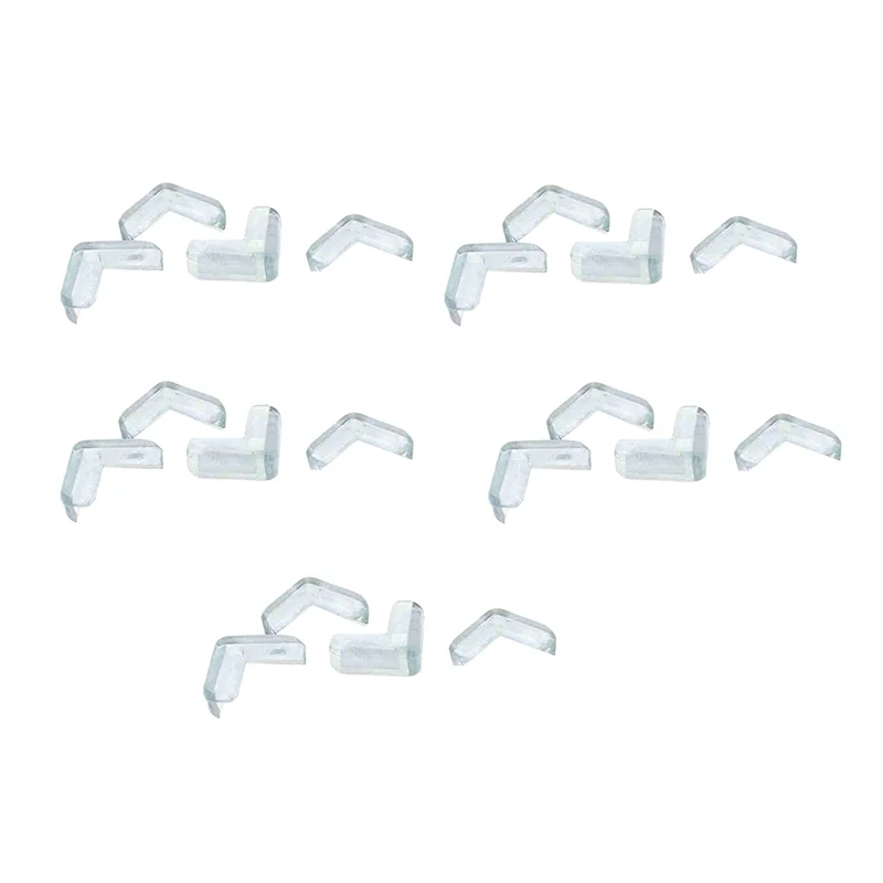 Y50A-20 Pieces Clear Safety Soft Plastic Table Desk Corner Guard Protector