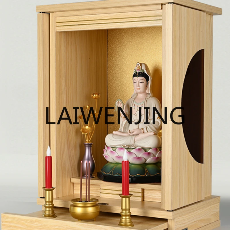 

RWJ Buddha Shrine Wall-Mounted Worship Guanyin God of Wealth Economical Altar Shrine Altar Buddha Cabinet