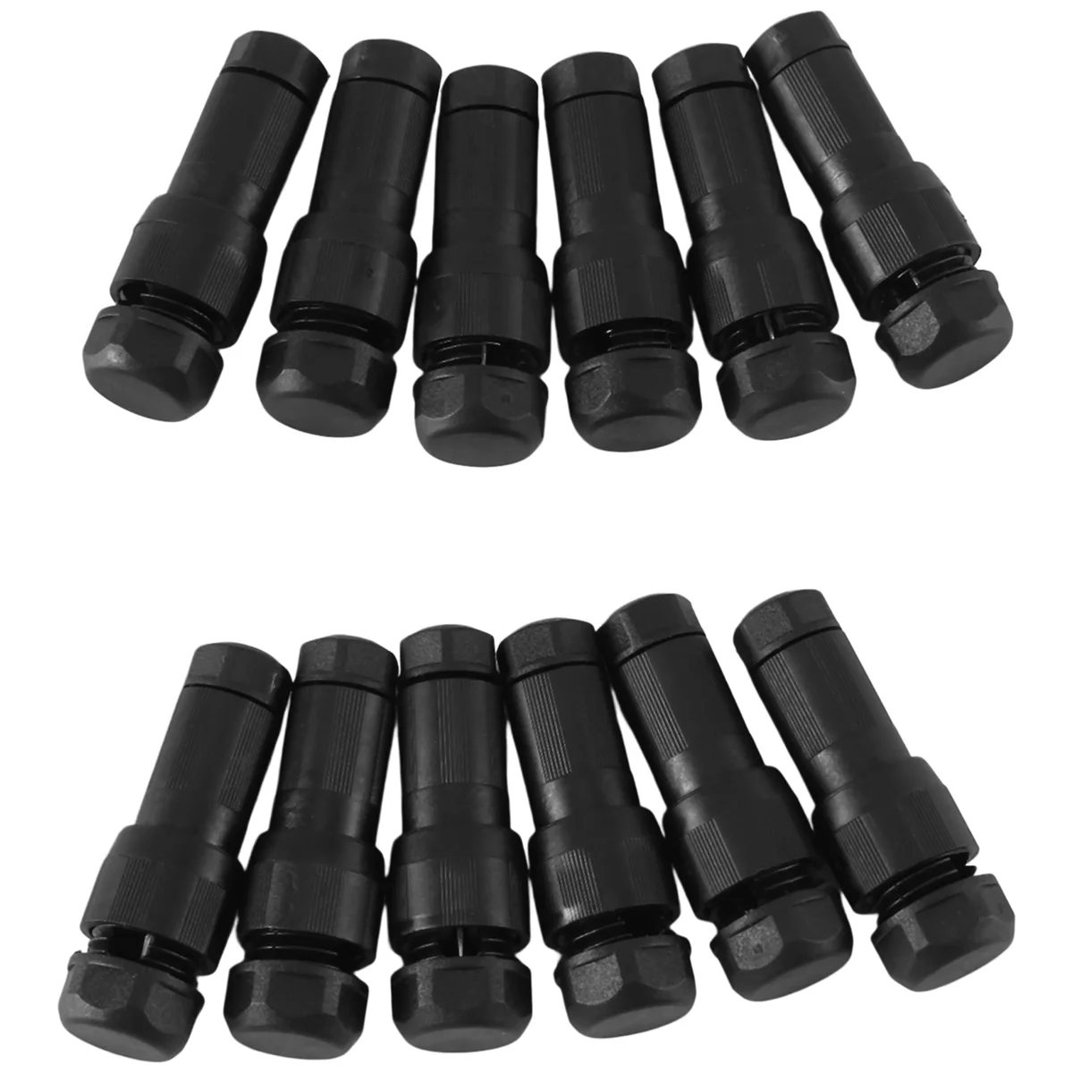 12 Sets of Wire Quick Connectors Garden Lights Twisted Low Voltage Puncture Splitter No Stripping Welding