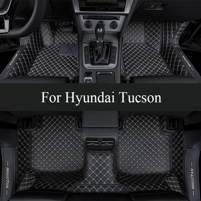 

Car Floor Mats For Hyundai Tucson NX4 2022 2023 Carpets Luxury Leather Mat Rugs Anti Dirty Pad Interior Parts Car trunk mat