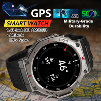 PENGAGAR DM58 GPS Smart Watch 1.43 Inch AMOLED Display Supports GLONASS BDS Galileo NAVIC QZSS 5ATM Waterproof Smartwatch 2025