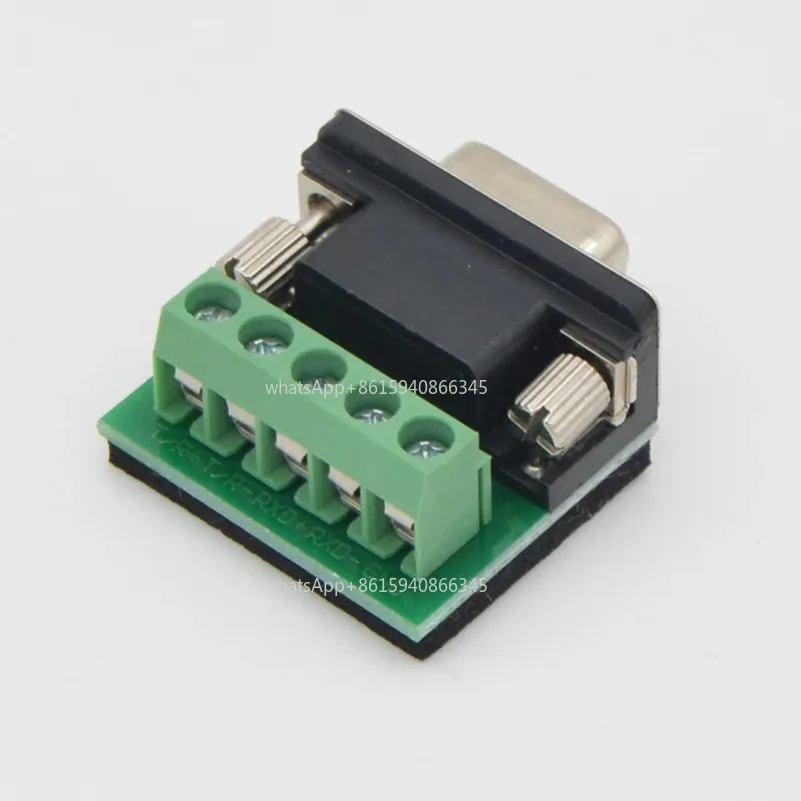 1Pcs 485 terminal terminal 232 adapter 422 female 5/6 DB9 terminal with fixed column connection solder-free