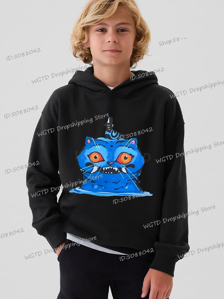 

Tiger Graphic KPop Demon Hunters Hoodies Boys Girls Teenage Long Sleeve Hip Hop Y2K Sudaderas Fashion Cool Children's Clothing