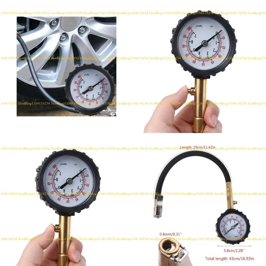 

P9FB Professional Rapid Air Down Tire Deflator Pressure Gauge 100Psi