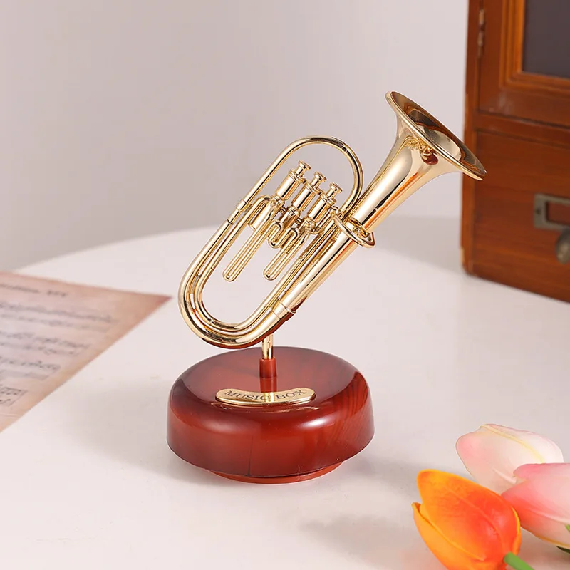 الإبداعية الرجعية صندوق تشغيل الموسيقى زخرفة عقارب الساعة محرك غرفة المعيشة المنزلي غرفة نوم متجر الديكور التصوير الفوتوغرافي اطلاق النار الدعائم