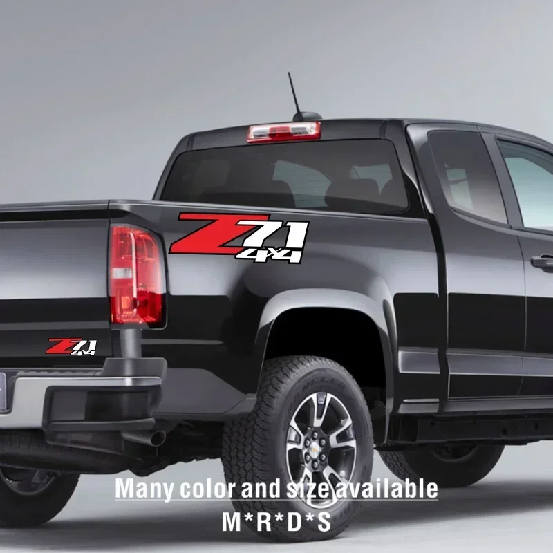 Z71 4x4 Auto Decorative Accessories Sticker for Chevrolet Colorado 1500 2500 Z71 Car Tailgate Bed Side Vinyl Decals Cover