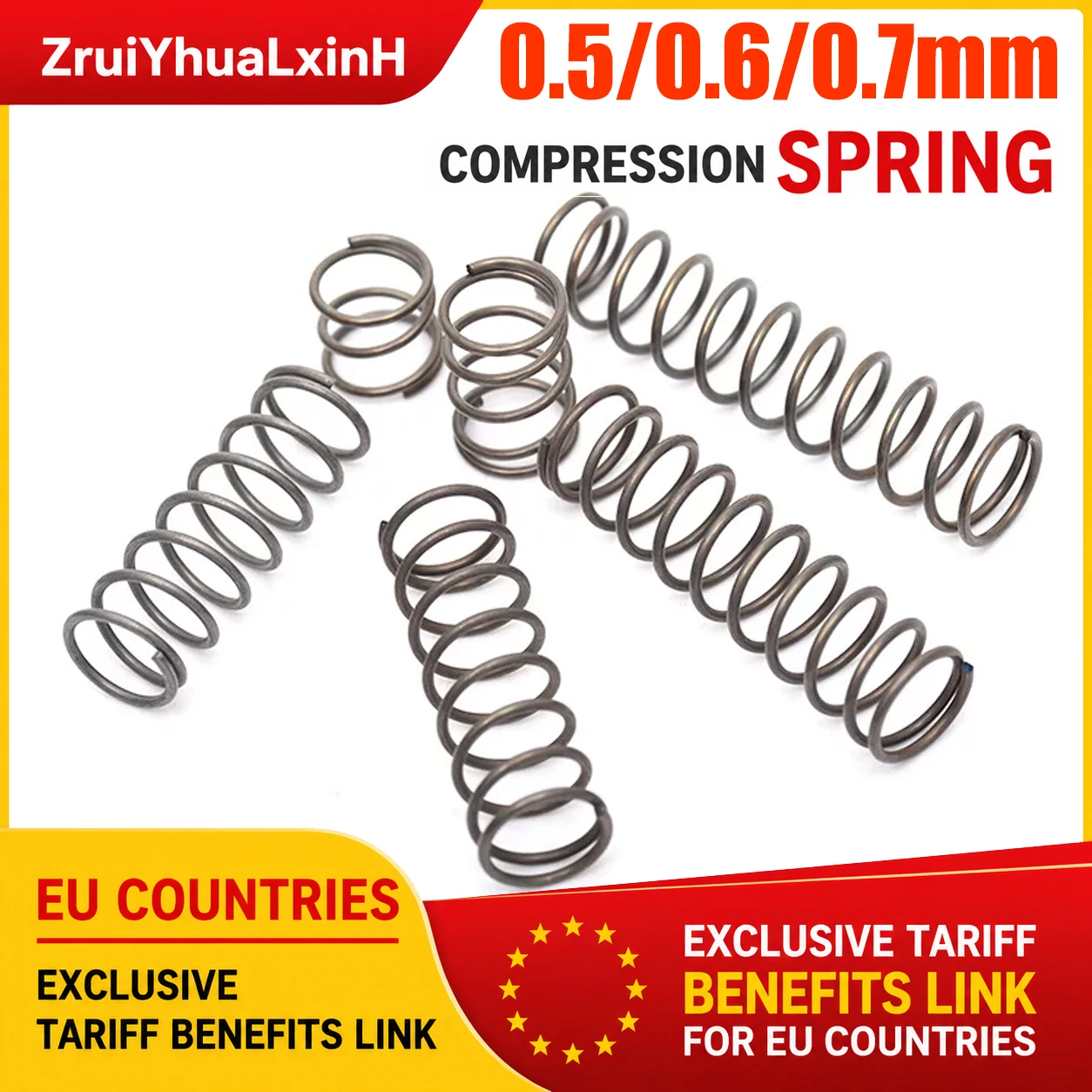 GSP 10Pcs/Lot 0.5mm/0.6mm/0.7mm Micro Small Compression Spring OD 4-12mm  Length 5mm to 50mm Surgical Tools&Electronics Repair