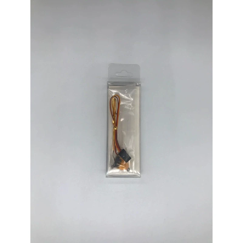 

Miniature rotating light for models. Plug directly into the receiver and can be remotely controlled to switch between 4 modes.