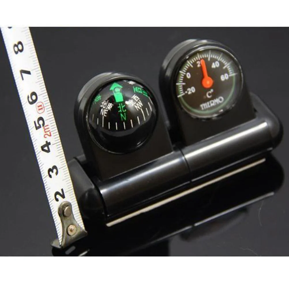 Multi-functional Car Auto Vehicle Navigation Compass Thermometer Car Accessory (Black) auto compass car navigation