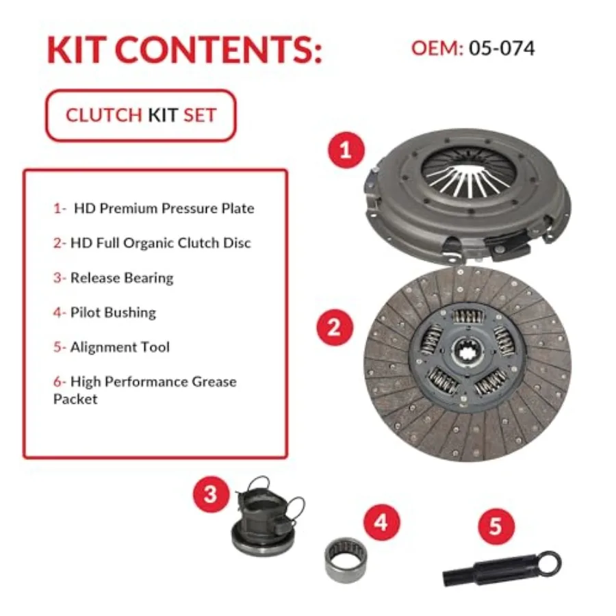 مجموعة القابض المتوافقة مع Ram 15003500 B150 B1500B3500 Laramie Sport St Base Standard Extended Cab Pickup 19942002 3.9L V6 5.2