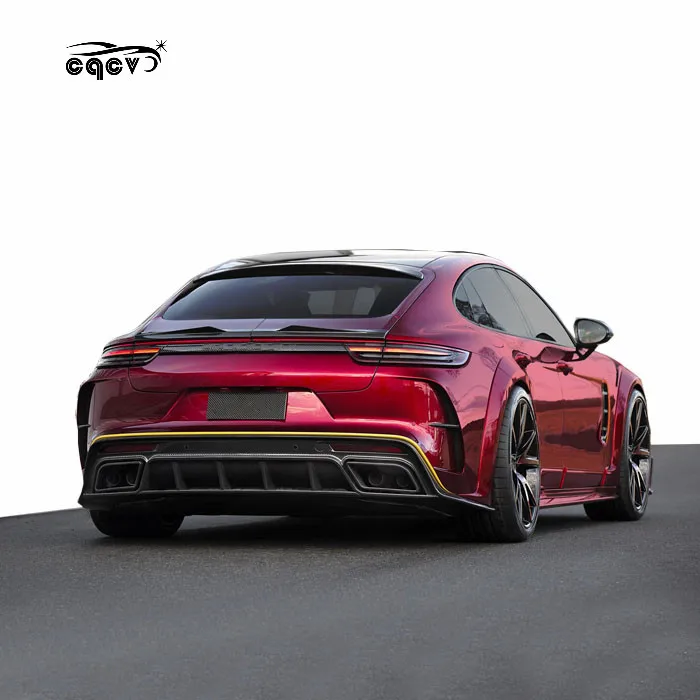 14-16 peças de corpo largo para porsche Panamera com spoiler