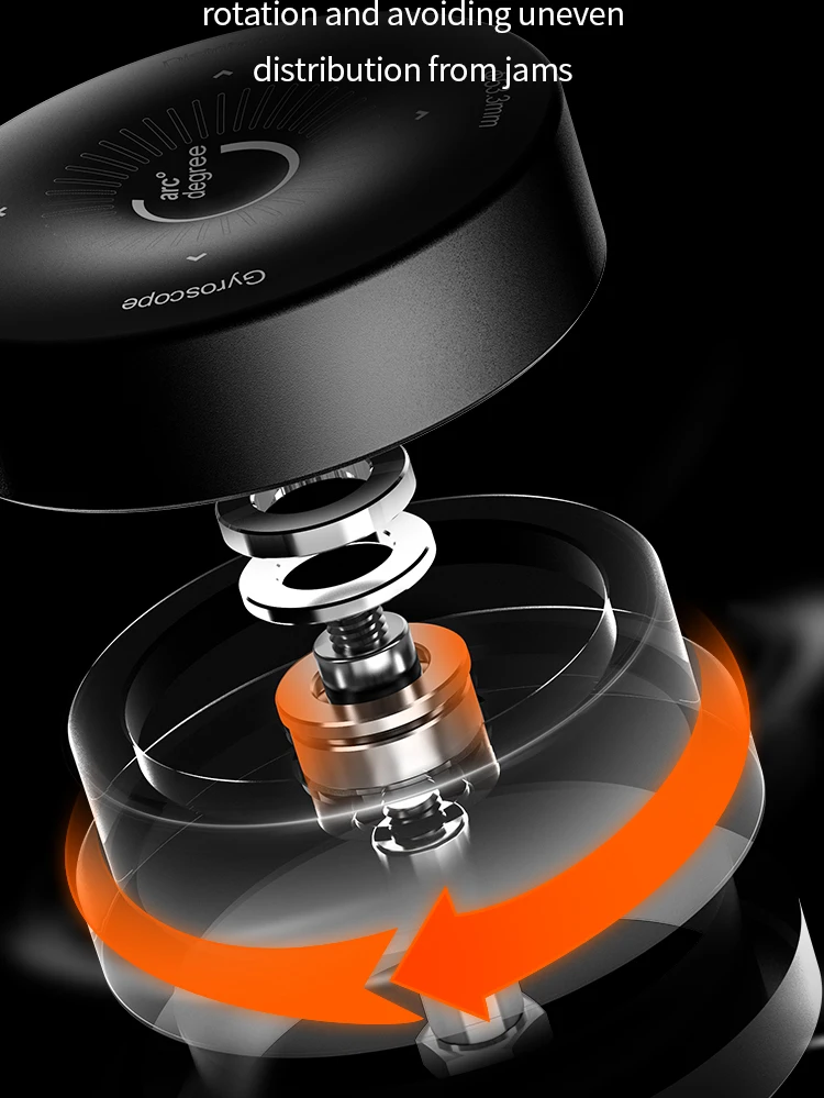 IKAPE Espresso-Verteiler mit Doppellagern, passend für 51/54/58mm Bottomless Siebträger, Kaffee-Verteiler, Barista-Zubehör – Detail 6