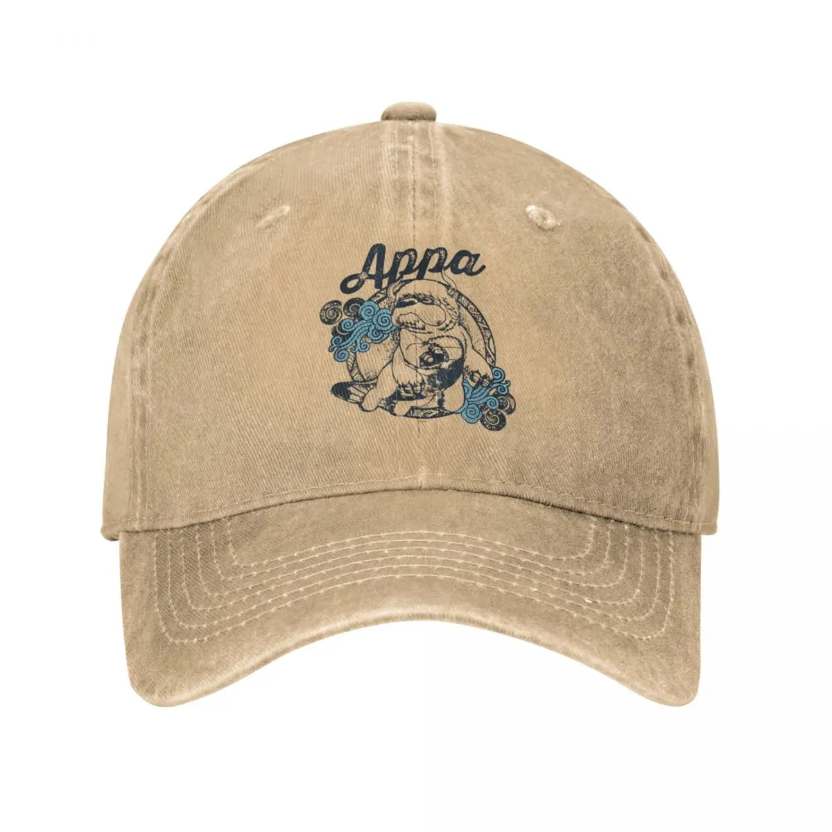 The Last Airbender Appa Majestic Sky Bison Unisex Baseball Cap Anime Distressed Denim Washed Caps Summer Adjustable Snapback Hat