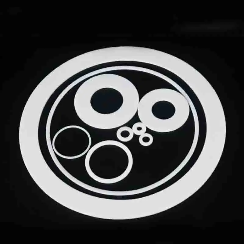 100 Pcs White PTFE Gasket Flat Washer Thickness 1 - 3mm Plastic Sealing O-Ring Gasket for Industrial Use