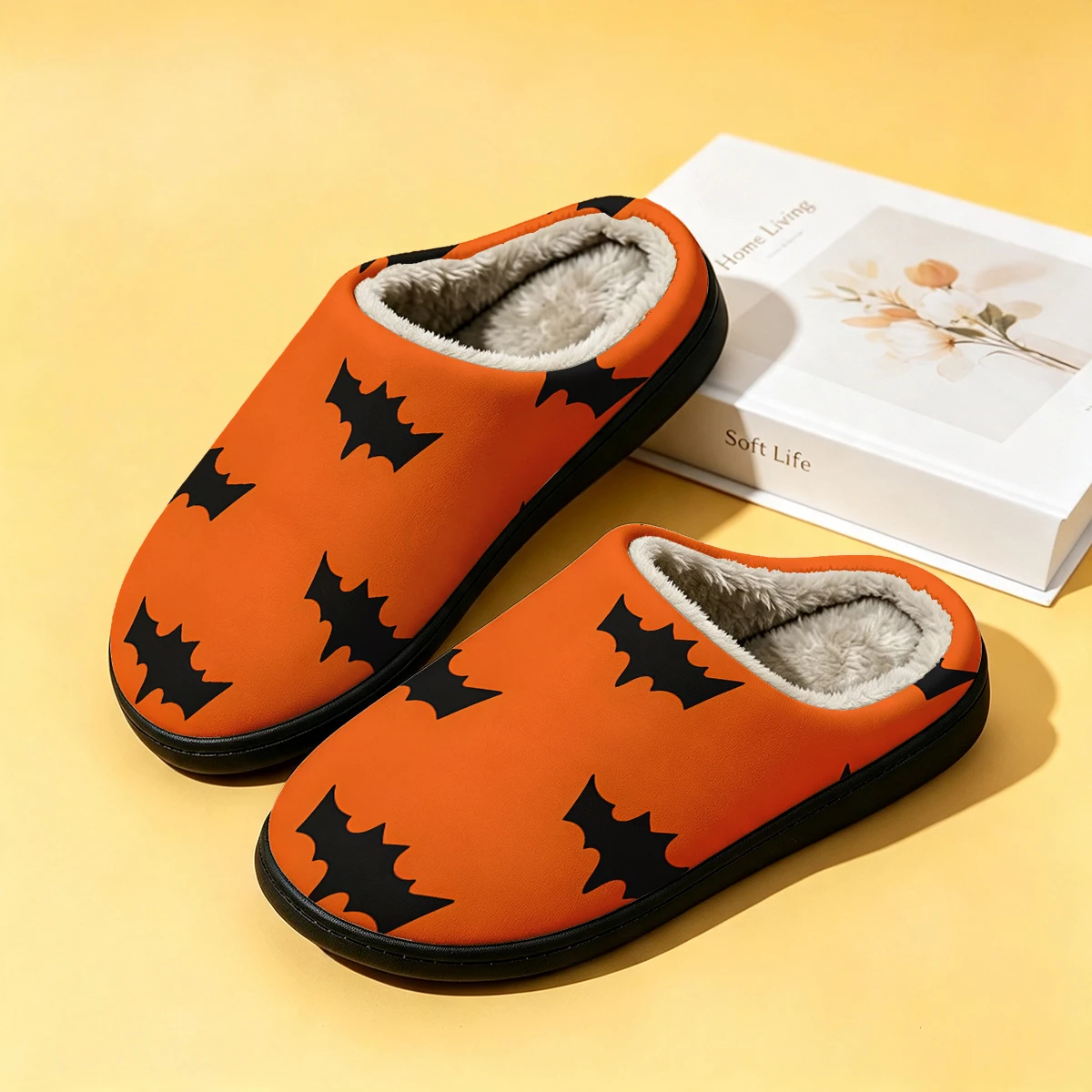 Men Shoes For Winter - Orange Jagged Bat Women's Winter High-End