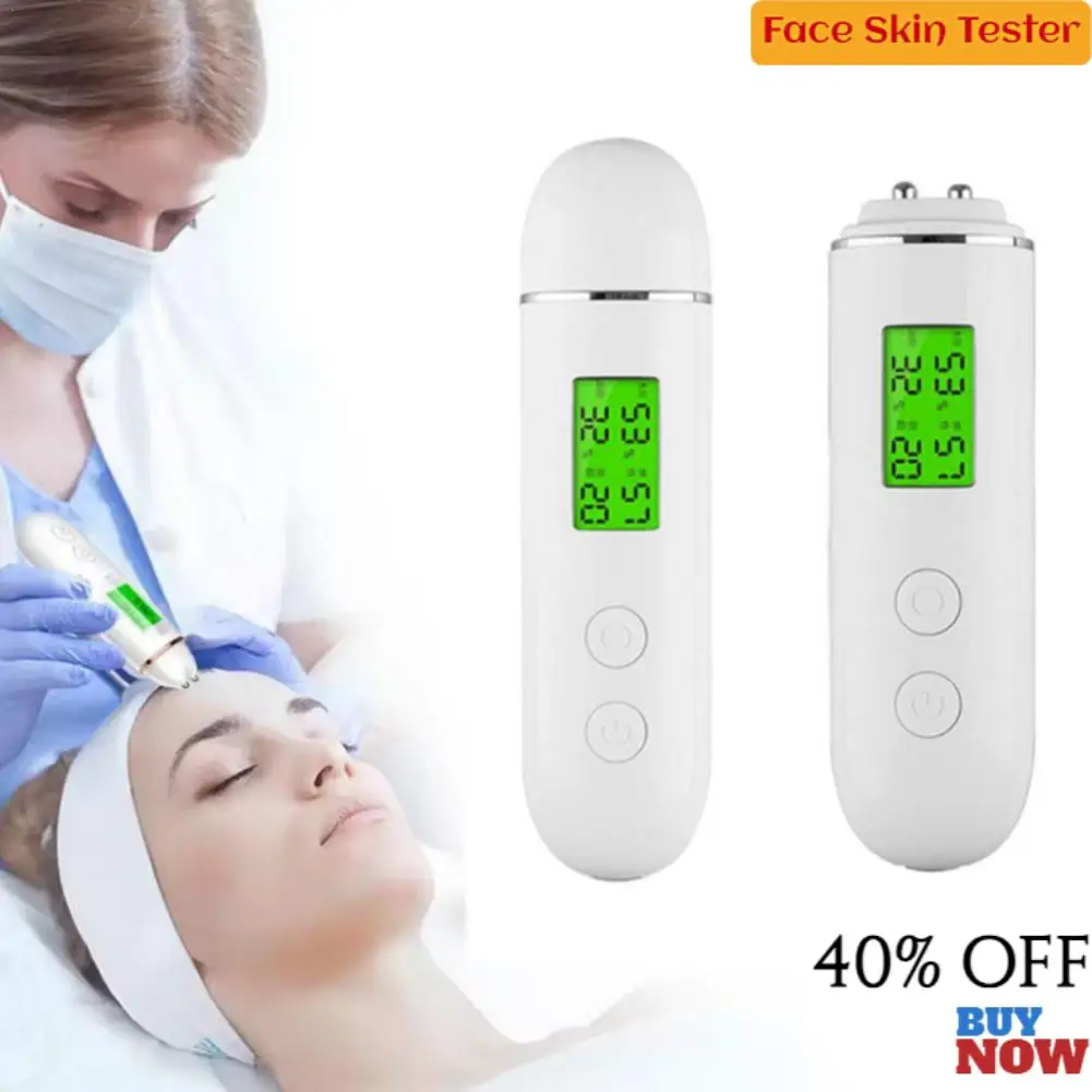 

NEW Face Skin Tester Portable Skin Analyzer Digital Aesthetic Moisture Tester Water Oil Monitor For Skin Care Fluorescent Agent