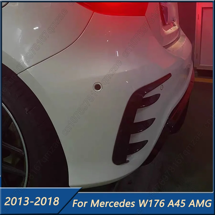 

Car Rear Bumper Air Vent Canard Splitter Spoiler Flap Cover For Mercedes Benz A-Class W176 A200 A250 A260 A45 AMG 2013-2018