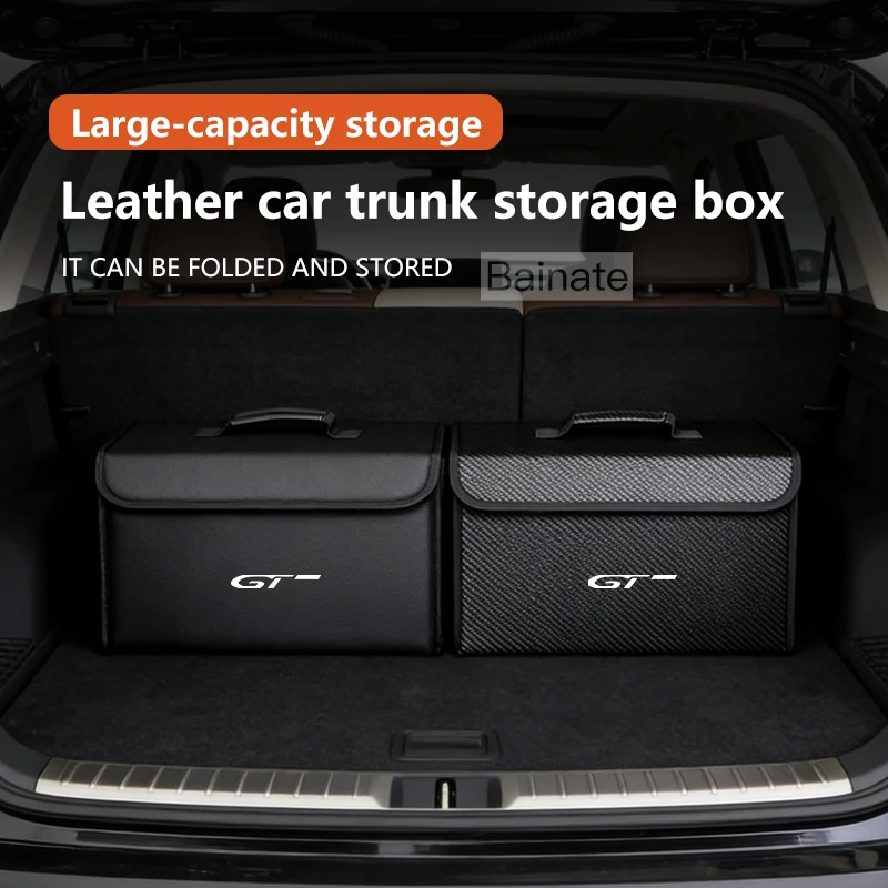 Organisations- und Aufbewahrungsbox für den Kofferraum, für Peugeot GT 508 5008 3008 208 2008 308, Schuhbox, Auto-Innenraum, Lederzubehör