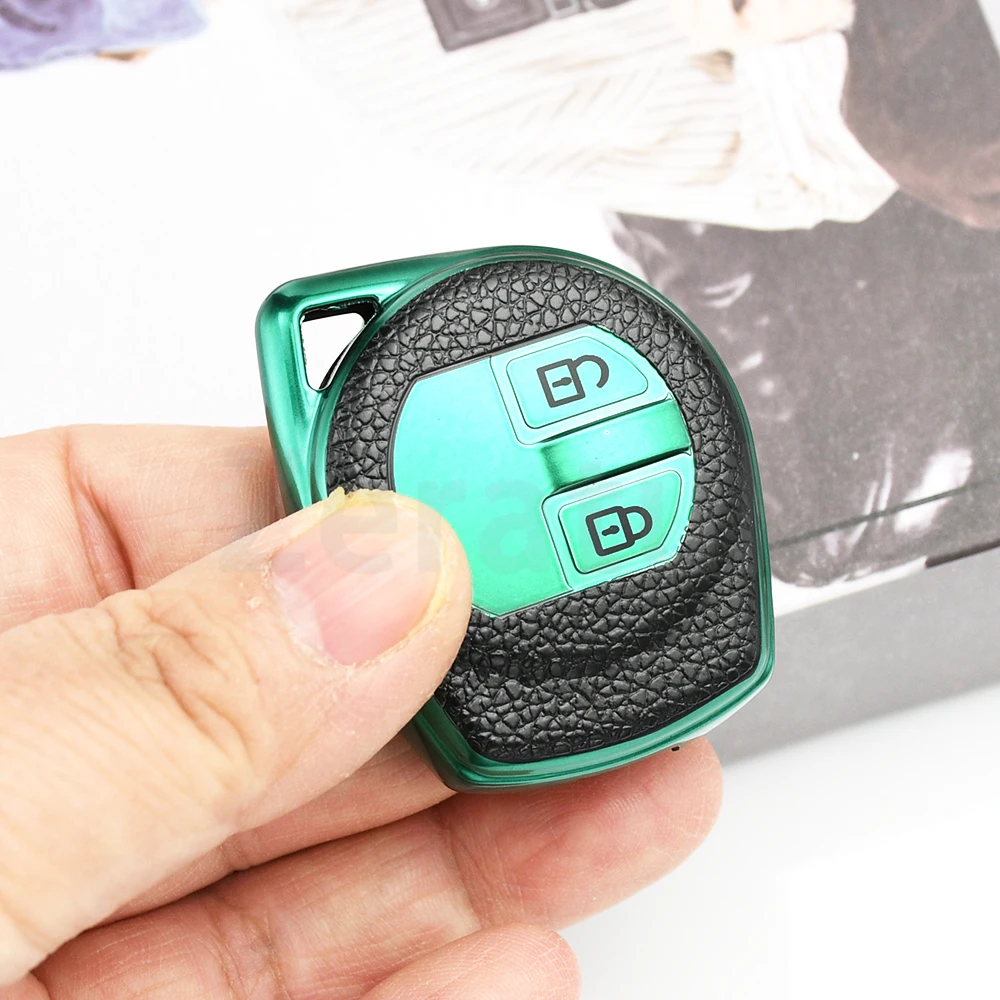 Coque de protection en cuir TPU pour clé de voiture, étui pour clé de voiture, sac pour Suzuki Swift Ignis Vitara Liana Ciaz Baleno, accessoires