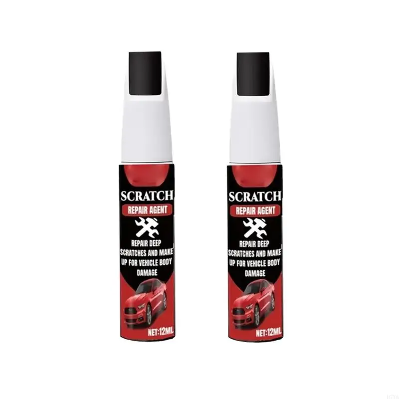 Pack Of 2 Waterproof Car Touch Up Paint Pens Suitable For Scratch Repair With Quick Dry Formula And Night Visibility D7YA