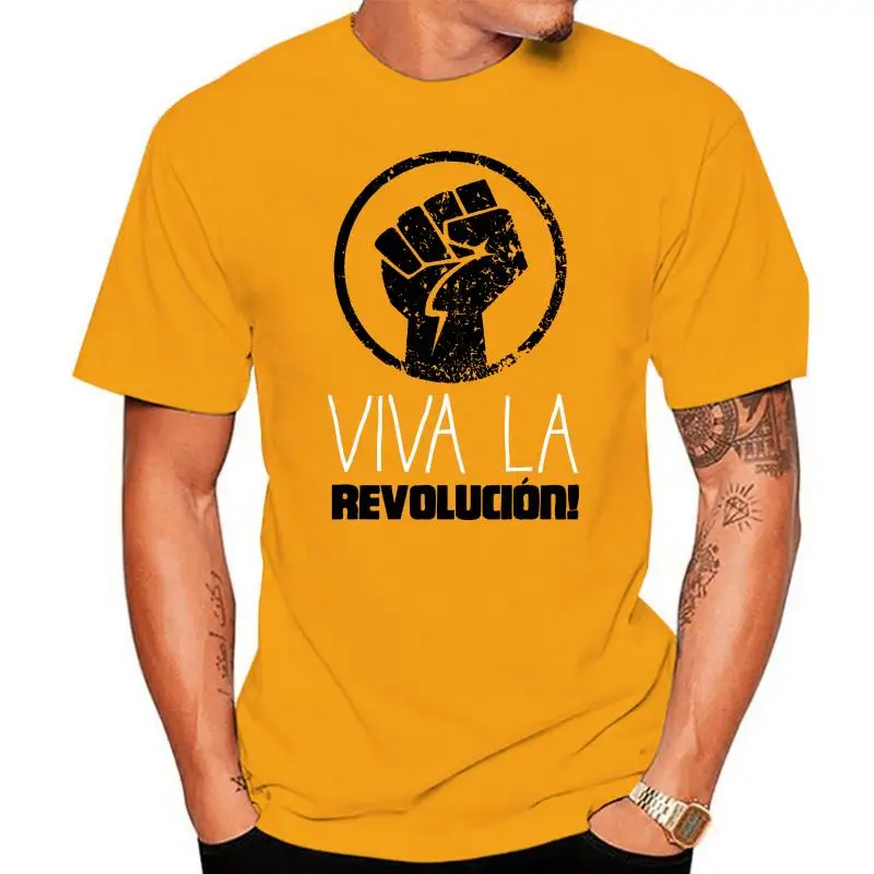 Viva La Revolution Cuba Men's T-Shirt - Che Guevara Marx Communism Cotton Retro O Neck Tops Tee Shirt