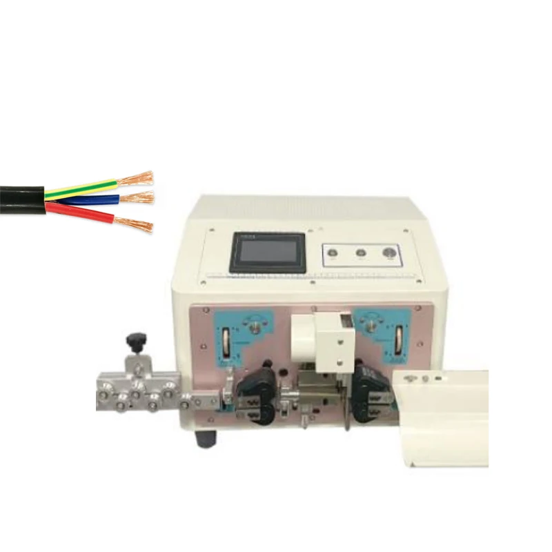 

Belt Wheel Feeding Cable Cutting Stripping Machine Automatic Sheathed Wire Cut And Strip Machine For Multicore Cables