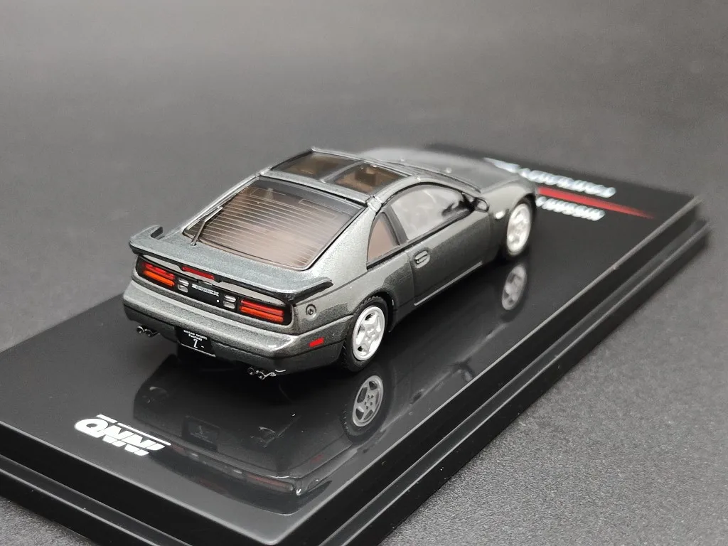 INNO 1:64 NISSAN 300ZX Z32 Metal gray bonus wheel Die-cast alloy car model collection display gifts