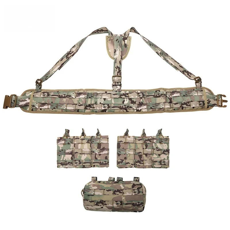 Tactical hanging pocket, outdoor tactical equipment, camouflage belly pocket, breathable and wear-resistant tactical vest