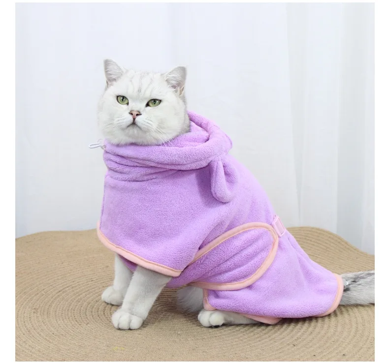 

Absorbent Dog Bathrobe Towel Quick-drying Pet Bathrobe for Small Medium Large Dogs Pet Bath Towels Dog Accessories