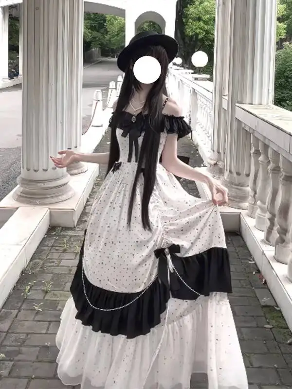 New Exquisite Beauty Off-the-shoulder Lolita Evening Dress Skirt Bride Coming-of-age Ceremony Student Birthday Party Host - view 3