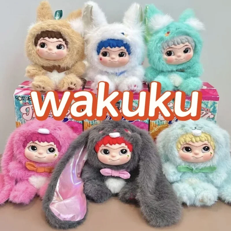 

New Genuine Wakuku V2 Fox Bunny Trick Treat Series Mystery Box Kawaii Vinyl Doll Plush Toy Kawaii Pendant Collection Toy Gifts