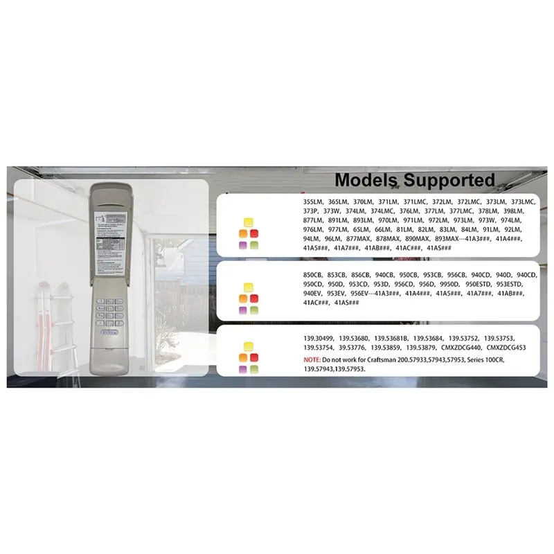 【RECOMENDAR】Universele Garagedeur Afstandsbediening Draadloos Garagedeur Toetsenbord Garagedeuropener Toetsenbord Draadloze Keyless Entry Voor Multip