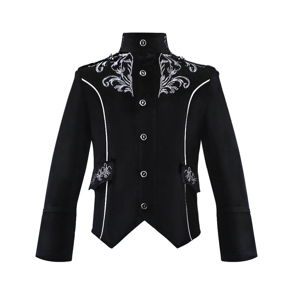 

Men Steampunk Gothic Jacket Vampire Cosplay Medieval Costume Masquerade Party Wear Costumes