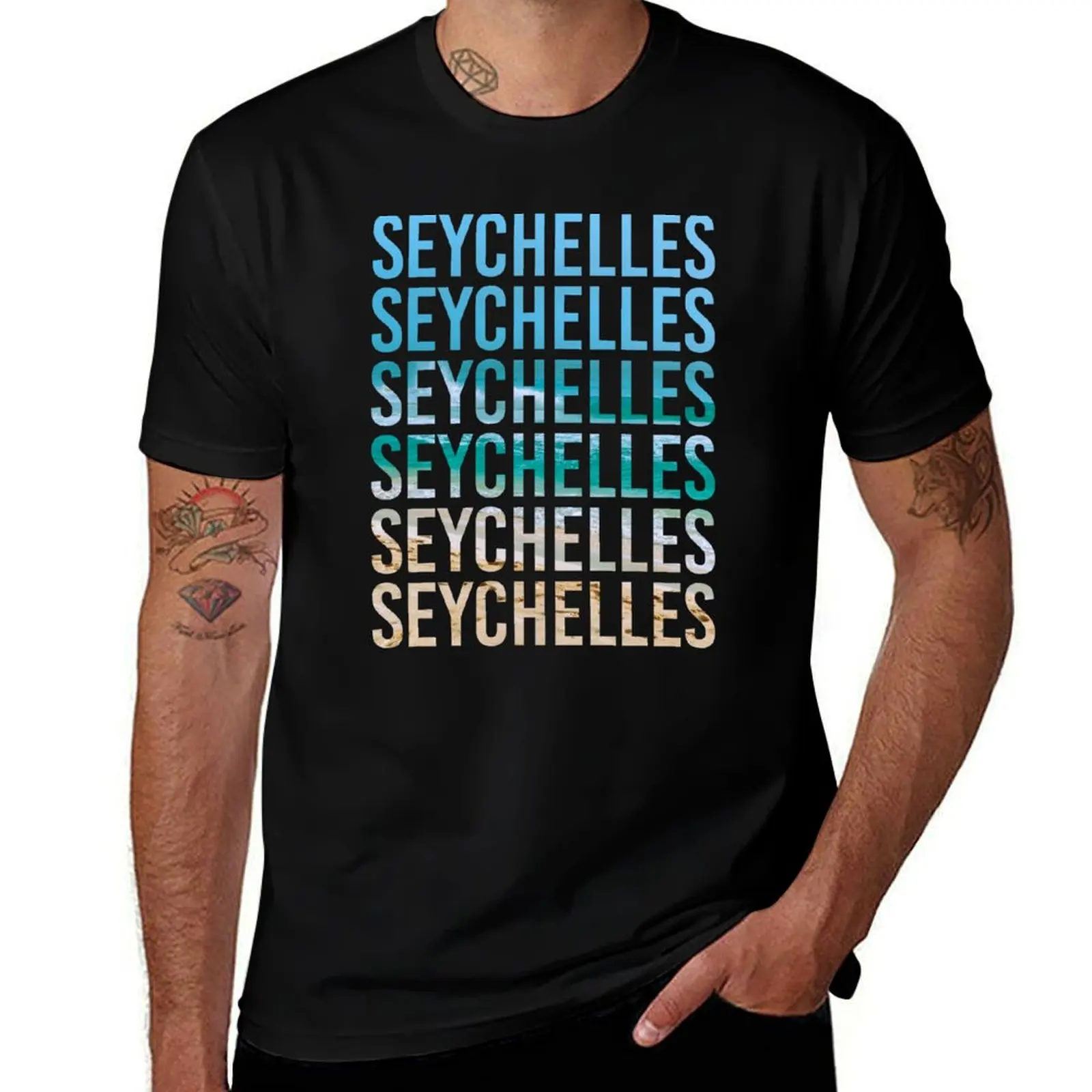 Seychelles honeymoon trip for newlyweds T-Shirt sports fans blacks mens graphic t-shirts anime