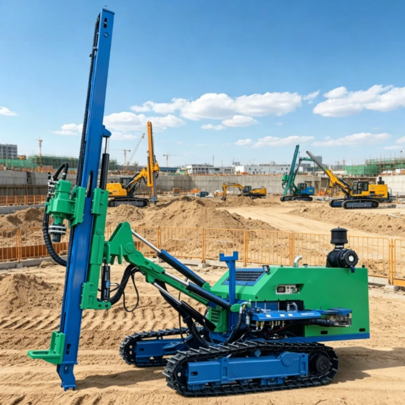 Customized Pile Driver Solar Screw Pile Driver Helical Piling Machine With Auger for Photovoltaic Ground Installation