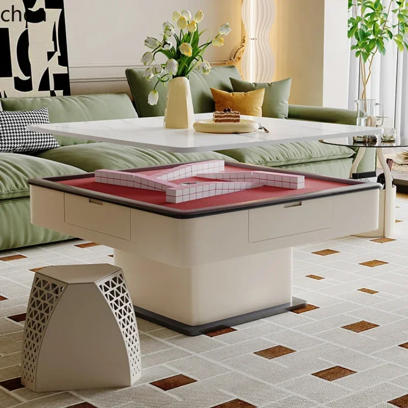 Lifting Electric Mahjong Table Tea Multi-functional Dining Table Coffee Table Mahjong Machine Integrated