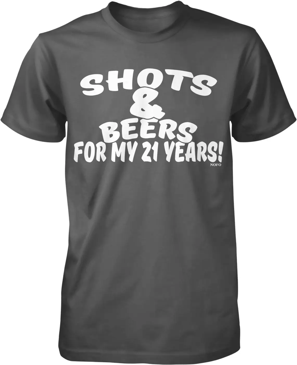 Мужская футболка Shots and Beers for my 21 лет на 21 день рождения NOFO_00519