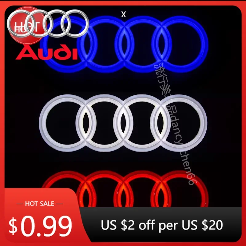 

Динамические светодиодные лампы-логотипы для передней решетки Audi (249мм/273мм/285мм) – хит продаж для Audi A3, A4, A5, A6, A7, A8, S3, S