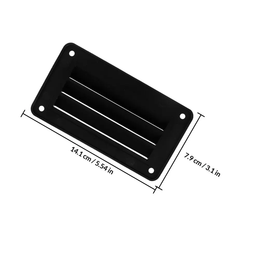 2Pcs Louvered Vent Grille Marine Air Vent Outlet for Boat Rv Camper Yacht Bathroom Fresh Air Circulation Humidity Reduction