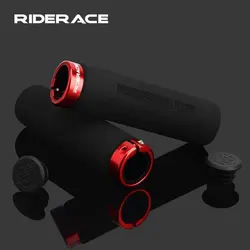 RIDERACE Bicycle Handlebar Grips Soft Sponge Anti-skid Shock-absorbing For MTB Mountain Bike Handle Bar Grip Cycling Accessories