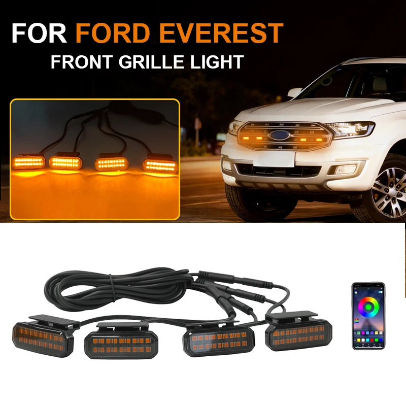 

18LED передняя решетка света для FORD EVEREST автомобильные дневные ходовые огни колеса лампа для бровей для пикапа Offroad 12 В