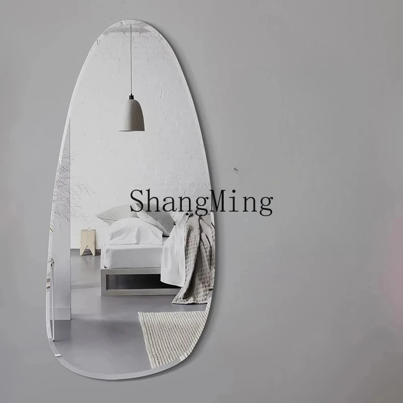 

FG wall mounted full-body mirror wall-mounted light luxury art simple dressing high-end fitting mirror